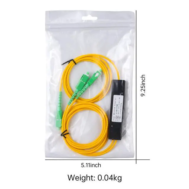 Alt view image 7 of 7 - SC/APC Fiber Optical FBT Splitter 1x2(1 in 2 Out) Singlemode 1310/1550nm for Network Signal Distribution(3 Pack)