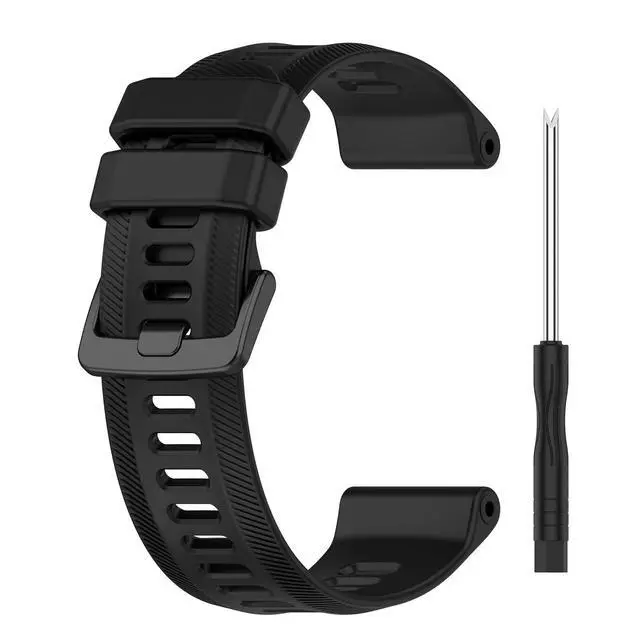 Alt view image 2 of 7 - Band for Garmin Forerunner 955, Soft Silicone Replacement Band for Garmin Forerunner 955 Solar (No Tracker, Replacement Bands Only)