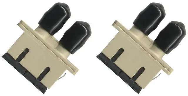Main image of (2 Pack Fiber Optic Adapter Coupler SC to ST Multimode Duplex