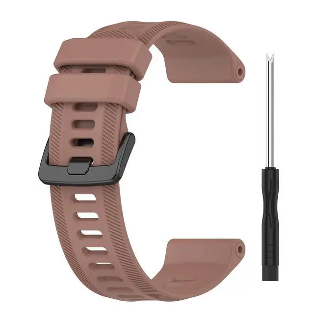 Alt view image 3 of 7 - Band for Garmin Forerunner 955, Soft Silicone Replacement Band for Garmin Forerunner 955 Solar (No Tracker, Replacement Bands Only)