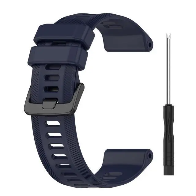 Alt view image 5 of 7 - Band for Garmin Forerunner 955, Soft Silicone Replacement Band for Garmin Forerunner 955 Solar (No Tracker, Replacement Bands Only)