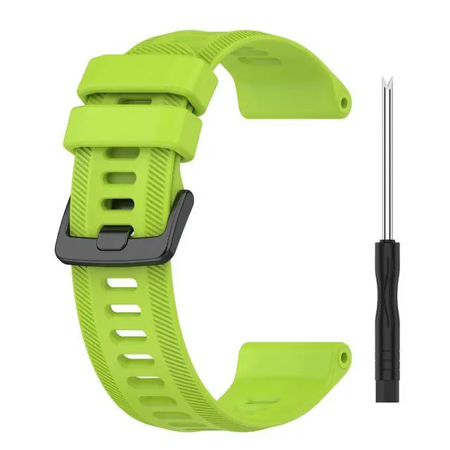 Alt view image 6 of 7 - Band for Garmin Forerunner 955, Soft Silicone Replacement Band for Garmin Forerunner 955 Solar (No Tracker, Replacement Bands Only)