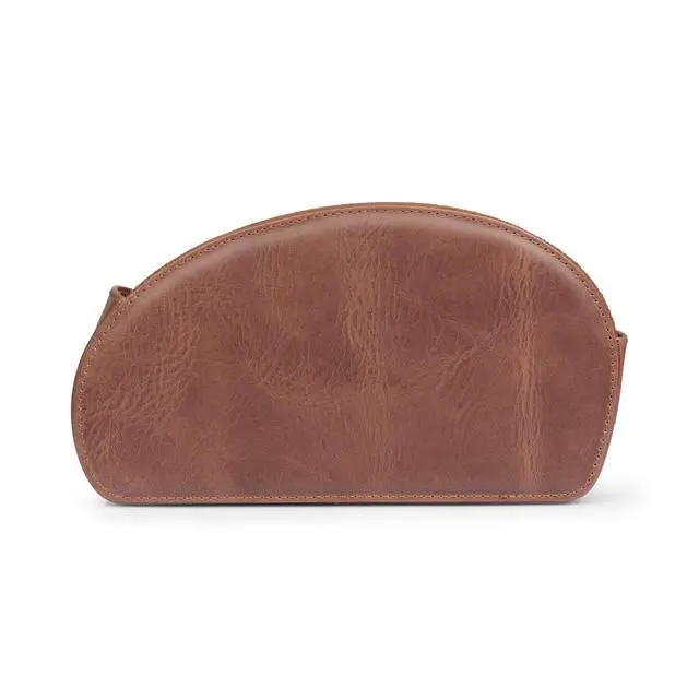 Alt view image 3 of 3 - Remote Control Holder with 5 Pockets - Store DVD, Blu-Ray, TV, Roku or Apple TV Remotes - Real Leather with Suede Lining - Slim, Compact Living or Bedroom Storage