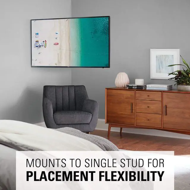 Alt view image 7 of 7 - Premium Full Motion TV Wall Mount for 19" - 40" TVs - Stainless Steel Finish with FluidMotion Design for Smooth Extension, Swivel and Tilt- Low Profile TV Bracket with Easy 3 Step Install