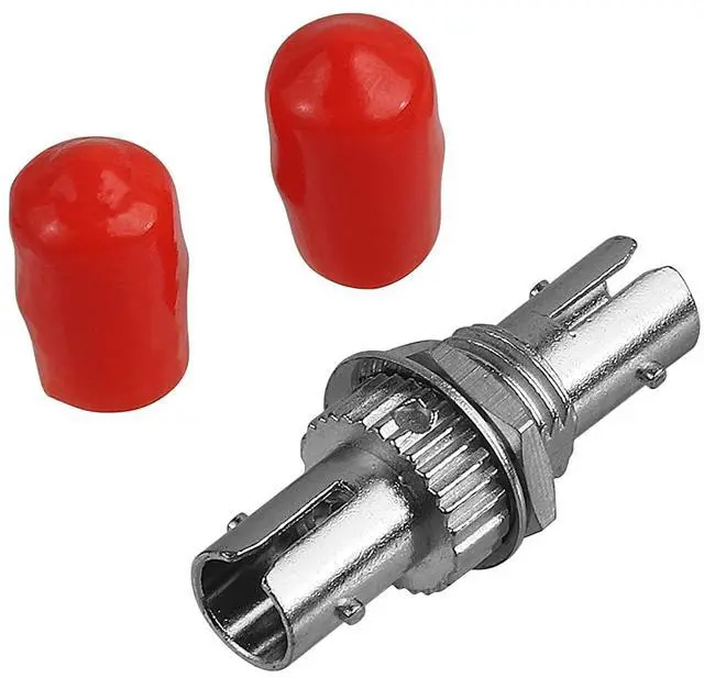 Alt view image 2 of 7 - 200 Pack Fiber Optical Coupler ST Fiber Optical Cable Barrel Connector ST to ST Bulkhead Singlemode