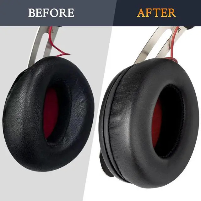 Alt view image 4 of 7 - Earpads for Sennheiser Momentum 1.0 Over-Ear Headphones - Black | Not fit Momentum 1.0 ON-Ear Headphones