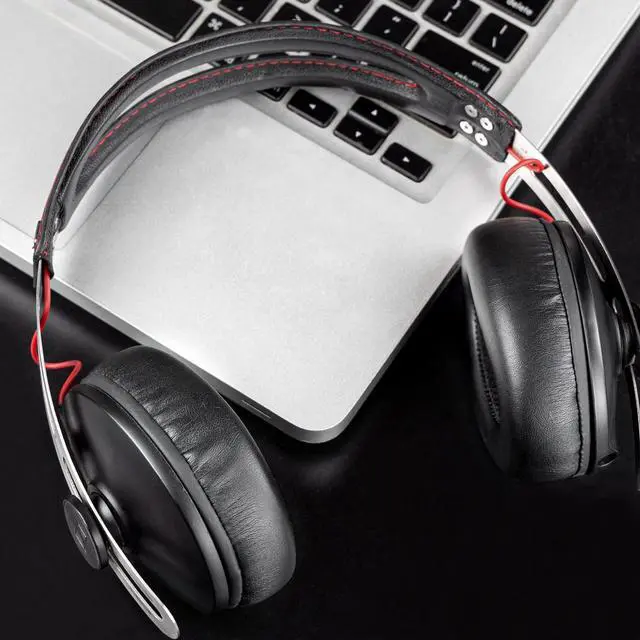Alt view image 6 of 7 - Earpads for Sennheiser Momentum 1.0 Over-Ear Headphones - Black | Not fit Momentum 1.0 ON-Ear Headphones