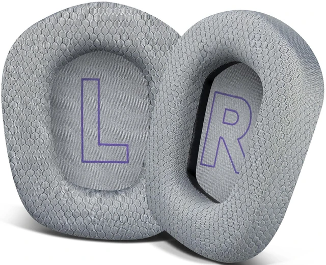 Main image of Mesh Fabric Professional Earpads Replacement for Logitech G733 G535 G335 Lightspeed Wireless Gaming Headset, Ear Pads Cushions with Comfort Noise Isolation Foam - Grey