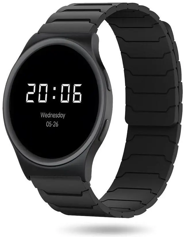 Main image of 20mm, 22mm Magnetic Watchband Compatible with Moto Watch 120 Band, Silicone Sport Strong Magnet Strap for 70, 100, 120, 360 3rd Gen 2020 Smartwatch