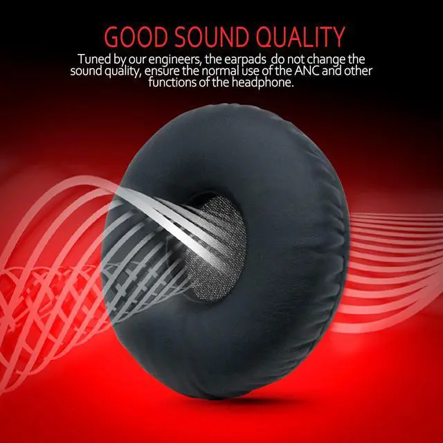 Alt view image 4 of 6 - Sony MDR-XB550 Ear Pads, Replacement Ear Pads for Sony MDR-XB550AP MDR-XB450AP MDR-XB450 Headphones, Sony mdr-xb450(mdr xb450) Ear Cushions with Memory Foam Soft Leather (Black)