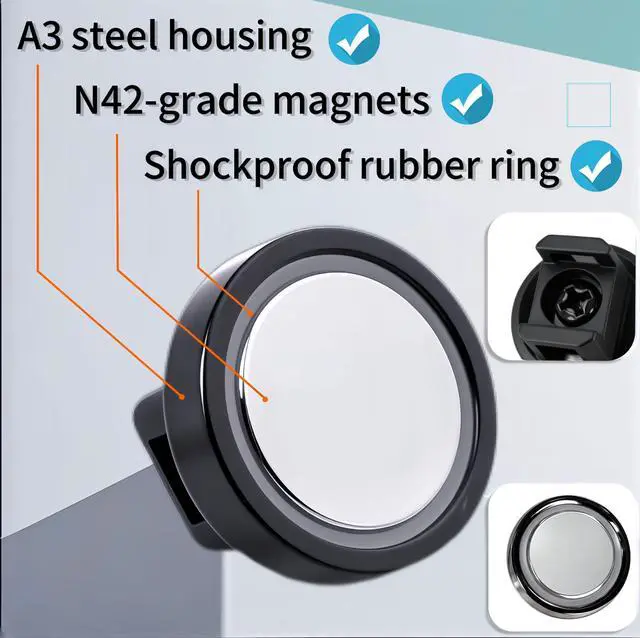 Alt view image 3 of 7 - 20 Pcs Magnetic Cable Tie Mounts with Nylon Cable Ties, Adhesive Tabs | Includes Magnetic Cable Clips, Adhesive Tabs and Nylon Cable Ties for Organizing Wires on Metal and Non-Metal Surfaces