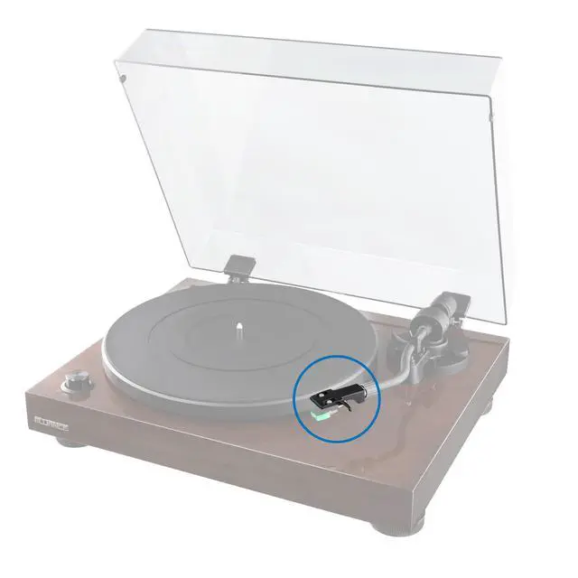 Alt view image 3 of 3 - Classic/Elite Turntable Headshell with H-4 Bayonet Mount and Slots for 1/2 inch Cartridge Mounting (PFHTS1)