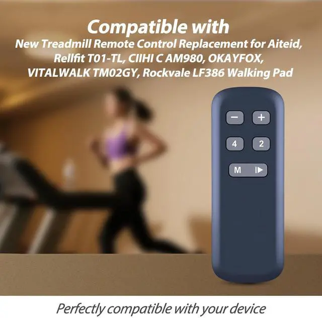 Alt view image 2 of 7 - New Walking Pad Remote Control Replacement Fit for Rockvale LF386 AHAA001 Under Desk Treadmill