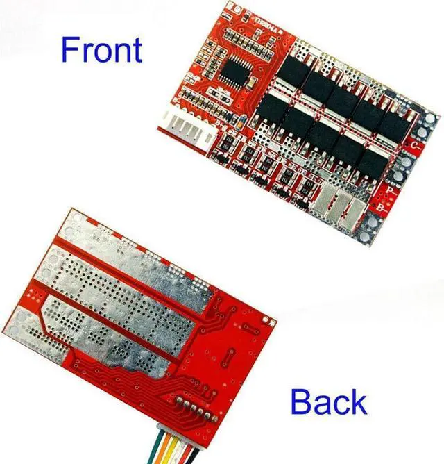 Alt view image 2 of 6 - 5S 50A w/Balance 3.7V 18650 Lithium Battery Cell PCB BMS Protection Board