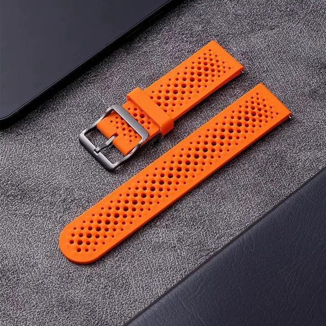 Alt view image 2 of 6 - Compatible with Garmin Approach J1 Band, 20mm Quick Release Silicone band with Metal Buckle Compatible for Garmin Approach S50, S44, S42, S40, J1 Smartwatch