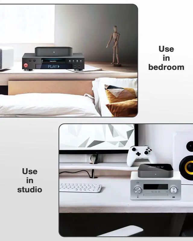 Alt view image 4 of 6 - Ne-2 New Version Streaming Music Receiver, Airplay 2 Receiver, WiFi Audio Streamer Stream Hi-Res Audio from Tidal, Roon and More, Power Adapter NOT Included
