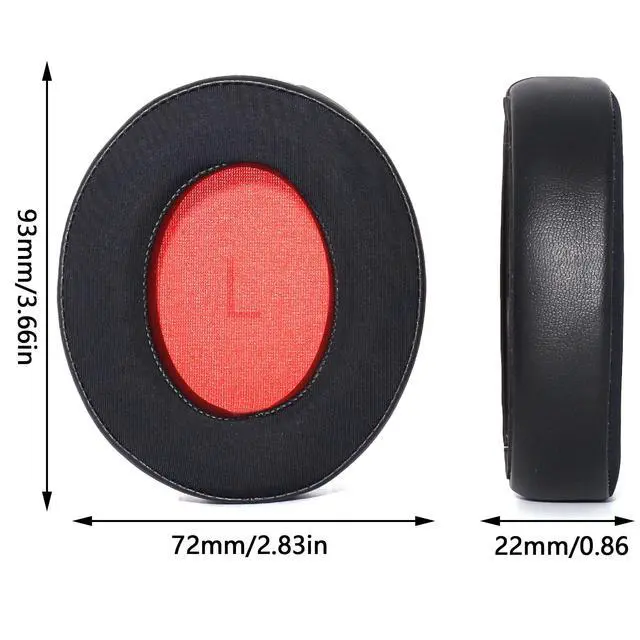 Alt view image 5 of 7 - Cooling Gel Replacement Ear Pads for 1MORE SonoFlow Headphones - Black | For 1MORE SonoFlow/Pro/SE, Protein Leather Ear Cushions Replacement with Memory Foam, Earpads for Long Gaming/Music Sessions