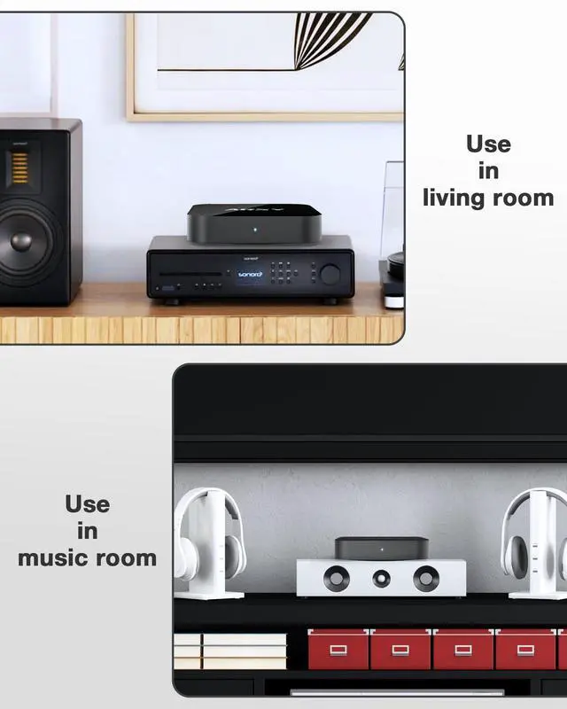 Alt view image 5 of 6 - Ne-2 New Version Streaming Music Receiver, Airplay 2 Receiver, WiFi Audio Streamer Stream Hi-Res Audio from Tidal, Roon and More, Power Adapter NOT Included