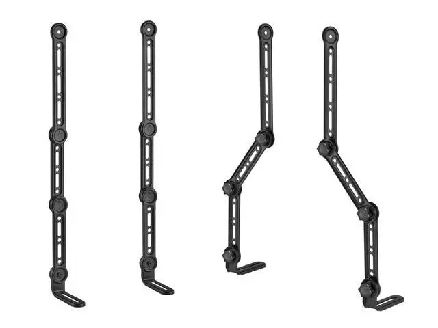 Alt view image 2 of 6 - Soundbar TV Mounting Brackets, Adjustable Arms for max 90in TV with LShaped Brackets, Fits Most Soundbars Up to 33lbs., Easy Installation