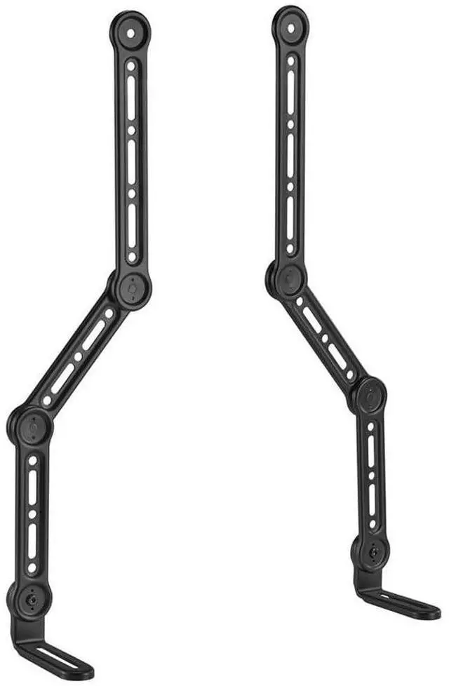 Main image of Soundbar TV Mounting Brackets, Adjustable Arms for max 90in TV with LShaped Brackets, Fits Most Soundbars Up to 33lbs., Easy Installation