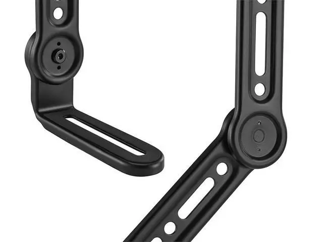 Alt view image 3 of 6 - Soundbar TV Mounting Brackets, Adjustable Arms for max 90in TV with LShaped Brackets, Fits Most Soundbars Up to 33lbs., Easy Installation