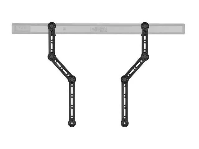 Alt view image 4 of 6 - Soundbar TV Mounting Brackets, Adjustable Arms for max 90in TV with LShaped Brackets, Fits Most Soundbars Up to 33lbs., Easy Installation