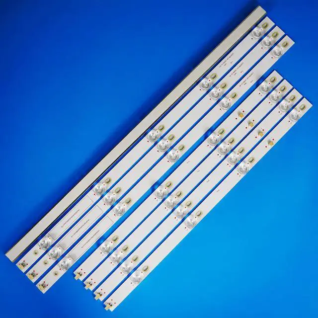 Alt view image 2 of 7 - 8 Pieces LED Backlight Strips (3V) for Vizio 50''TV V505-H19 V505-H9 V505-G9 D50X-G9 V500DJ6-D03 JL.D50091330-202CS-M_V01 JL.D50091330-202DS-M_V01 LBM500M0901-HV-5 LBM500M0901-HV-7