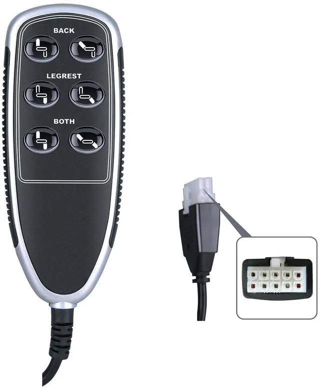 Main image of Replacement Remote Control fits La-Z-boy Model 11850U-07 Part #10.00035 REV Power Remote Handset Adjustable Bed Base