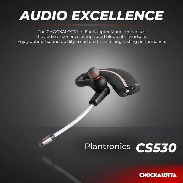 Alt view image 2 of 7 - Eartip Adapter Compatible with Plantronics Poly CS530 / SAVI W730 / SAVI W430 Series Headsets (Includes 1-Pack Adapter and Set of Multi-Size Premium Silicone Ear Tips)