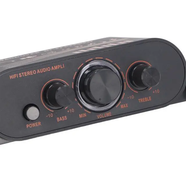 Alt view image 7 of 7 - DC12V 2.0 Channel Mini Digital Audio Power Amplifier | 20W x 2 Hi-Fi Stereo Amp, 100W Peak, with Bass & Treble Control, for Home Speakers, TV, Car, Mobile
