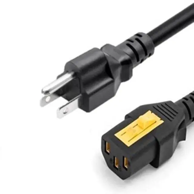Alt view image 2 of 7 - NEMA 5-15P to IEC Locking C13 Power Cable Secure Power Cord for PDU