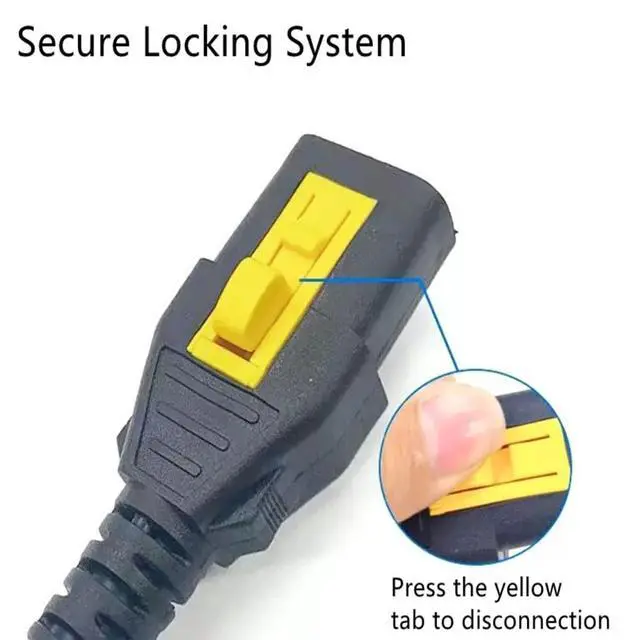 Alt view image 3 of 5 - IEC Locking C14 to IEC Locking C13 Secure Power Cord for PDU