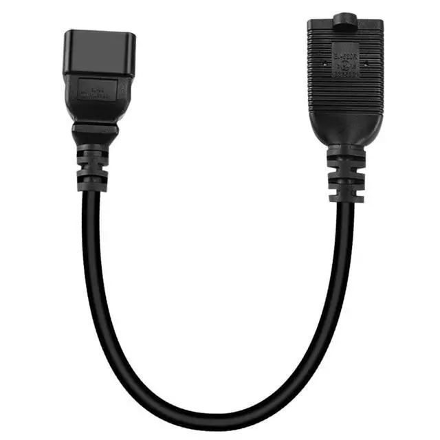 Alt view image 6 of 7 - 2 Pack IEC320 C20 to NEMA5-15R & 5-20R Female Comb Power Converter Adapter,PDU/UPS Plug 16Amp C20 3 pin to 5-15/20R AC Power Cord,1FT/0.32M