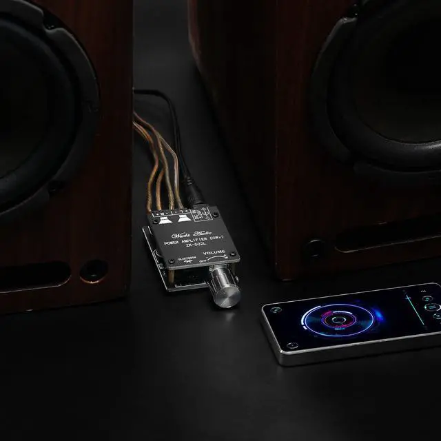 Alt view image 4 of 6 - Wuzhi Audio ZK-502L Power Amplifier Board Class D AMP Module for DIY Wireless Speaker (ZK-502L)