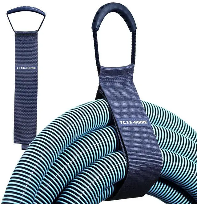 Main image of 2 PCS Heavy Duty Cord Storage Wrap Holder Extension Hook and Loop Cord Hose Organizer Strap with Carrying Handle for Cords Garden Hose Swimming or Garage Tool (Gray)