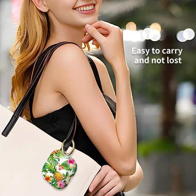 Alt view image 3 of 6 - Case Compatible with AirPod 4 2024, Soft Full Protective Cover with Keychain for Women,Cute AirPod 4 Case Accessories for 4th Generation Charging 2024(Hawaiian Tropical Flower)