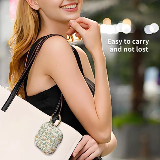 Alt view image 3 of 6 - Case Compatible with AirPod 4 2024, Soft Full Protective Cover with Keychain for Women,Cute AirPod 4 Case Accessories for 4th Generation Charging 2024(Green Floral)