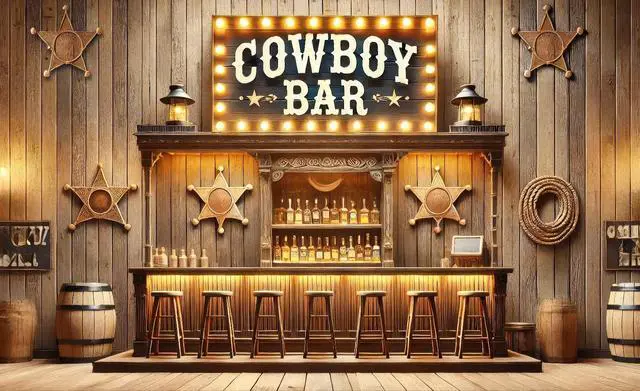 Alt view image 7 of 7 - Cowboy Birthday Backdrop 71x43 in Wild West Party Decor | Birthday Photo Background and Celebration Wall Banner for Party Wall, Photo Booth and Cake Table, Cowboy Style