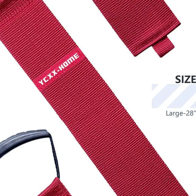Alt view image 2 of 7 - 2 PCS Heavy Duty Cord Storage Wrap Holder Extension Hook and Loop Cord Hose Organizer Strap with Carrying Handle for Cords Garden Hose Swimming or Garage Tool (RED)