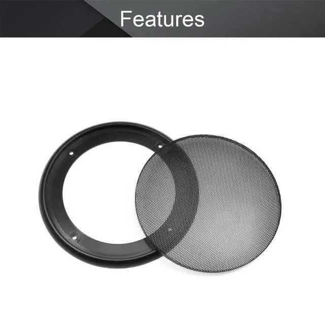 Alt view image 3 of 6 - 2Pcs 5" Speaker Grill Cover, Metal Frame with Metal Mesh | Car Audio Speaker SubWoofer Waffle Grill Cover Guard Protector for Cabinets, Home Theater with Screws
