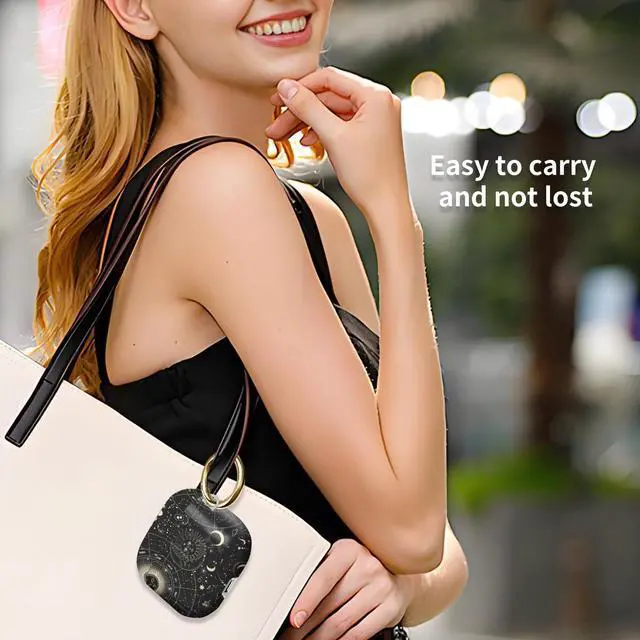 Alt view image 3 of 6 - Case Compatible with AirPod 4 2024, Soft Full Protective Cover with Keychain for Women,Cute AirPod 4 Case Accessories for 4th Generation Charging 2024(Sun Moon)