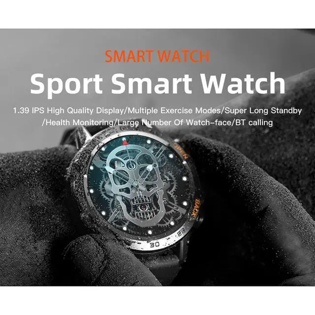 Alt view image 2 of 6 - K52 Smart Watch for Men, Outdoor Bluetooth Sports Watches, 1.39in HD Fitness Sleep Monitor for Android iOS, with Pedometer Sport Mode