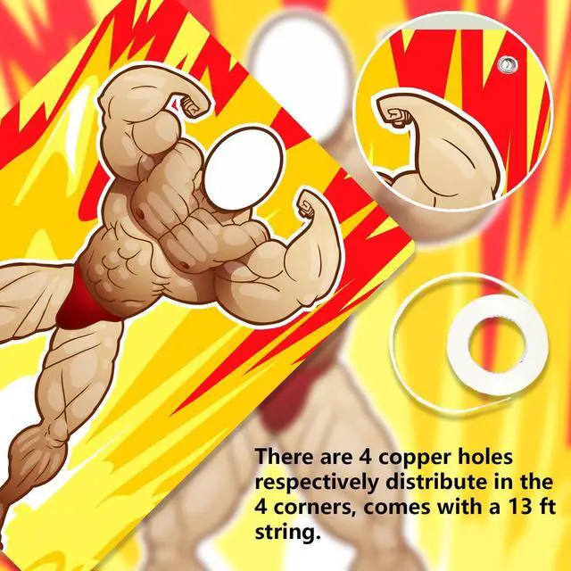 Alt view image 7 of 7 - Fitness Photo Banner Backdrop Background Bodybuilder Pretend Play Party Game Gym Exercise Sports Muscle Theme Decor for Wrestling Party Birthday Party Photo Booth Props Favors Supplies Decorations