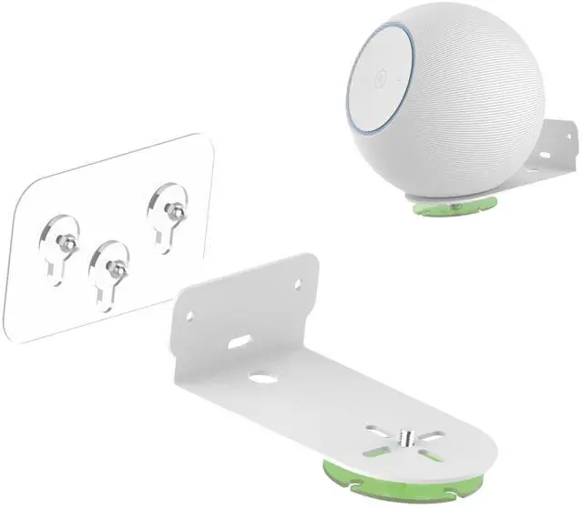 Main image of Wall-Mounted Speaker Stand Compatible with Echo Studio (Newest Model) and All Suitable Sized Speakers Such as Sonos Era 100,Homepod and Echo 4th gen (White)