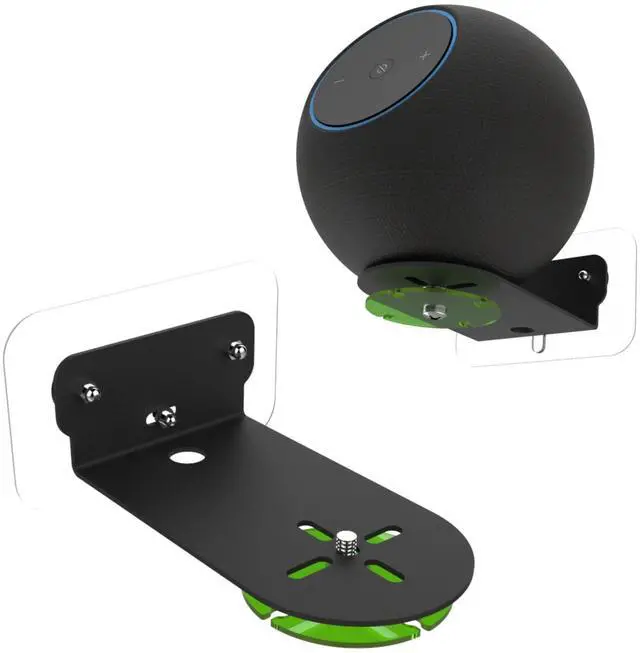 Main image of Wall-Mounted Speaker Stand Compatible with Echo Studio (Newest Model) and All Suitable Sized Speakers Such as Sonos Era 100,Homepod and Echo 4th gen (Black)