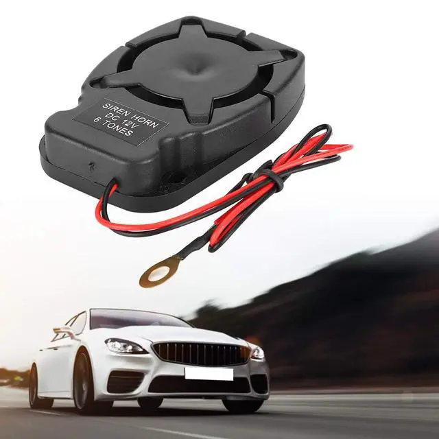 Alt view image 4 of 6 - Car Alarm Siren DC 12V - Universal Vehicle Anti-Theft Alarm Speaker Horn, 6Loud Sounds 110dB Security System Replacement Accessory