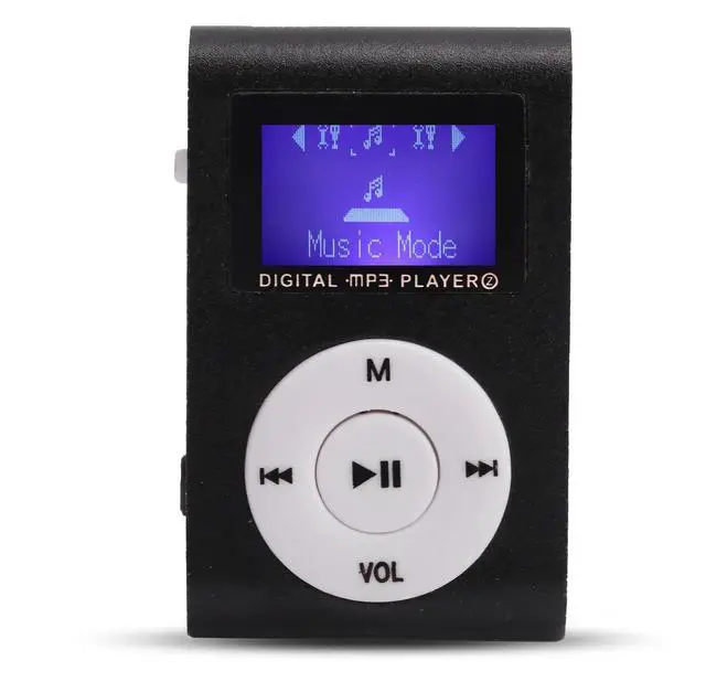 Main image of MP3, Mini Music Player, Portable MP3 Music Player, BackClip LCD Screen Design, 32GB Memory Card Support, Sports MP3 for Music Loveers (Black)