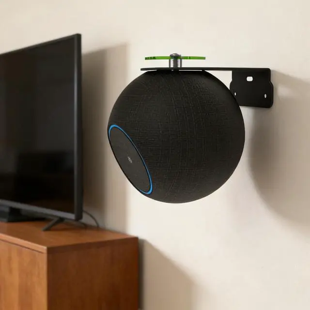 Alt view image 5 of 6 - Wall-Mounted Speaker Stand Compatible with Echo Studio (Newest Model) and All Suitable Sized Speakers Such as Sonos Era 100,Homepod and Echo 4th gen (Black)