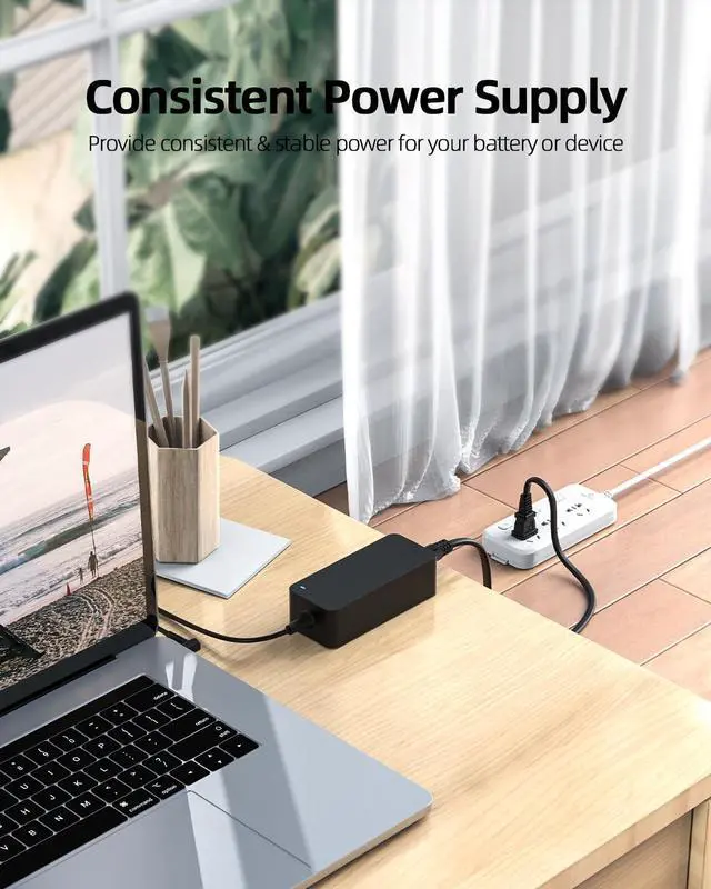 Alt view image 7 of 7 - AC Charger Fit for Toshiba Satellite Radius 14 E45W E45 E45T E45W-C4200X E45-B4200 E45T-B4300 E45-B4100 E45T-A4100 E45T-A4300 E45T-B4204 Laptop Adapter Power Supply Cord
