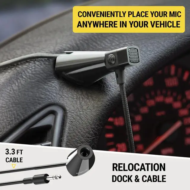 Alt view image 4 of 6 - CAUXMICB4-SP Hookup Premium USB-C to 3.5mm Auxiliary Jack Adapter, Braided Audio Cable with Built-in Mic and Relocation Dock for Convenient Placement and Hands-Free Phone Calls